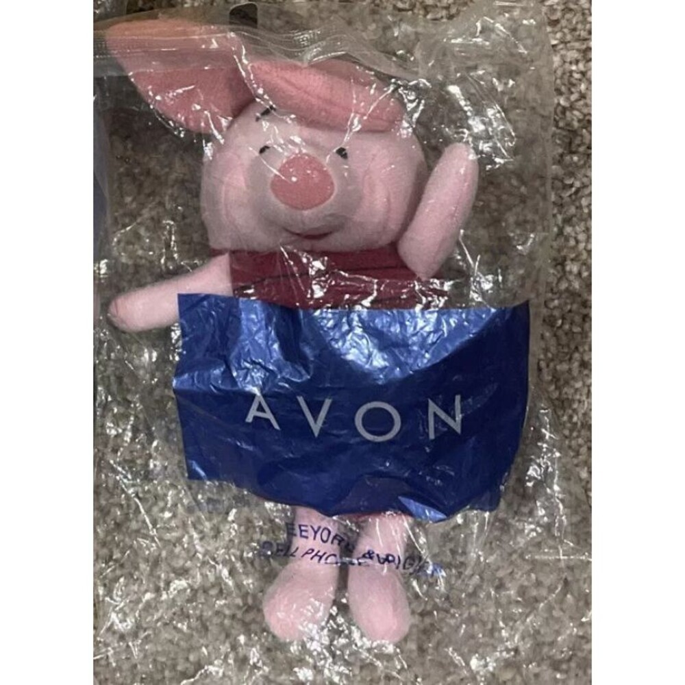 Plush Disney Piglet Vintage Cell Phone Holder Case Vintage Avon